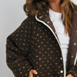 Load image into Gallery viewer, High Pile Fleece Puffer Jacket - BMJ7831: OLIVE / TAUPE / S
