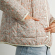 Load image into Gallery viewer, FLOAR QUILTED JACKET WITH LIGHTWEIGHT BOHO PRINT - BMJ7514: MAUVE / IVORY / S

