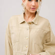 Load image into Gallery viewer, 36341J - Long Live Cowgirls Patch Twill Denim Jacket: TAUPE / L
