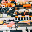 Load image into Gallery viewer, Black Licorice: Double-Sided Hand Towel: Black/White / 17x27 in / Hand Towel
