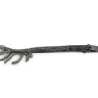 Load image into Gallery viewer, Pewter Antler Pattern Ice / Bread Tongs
