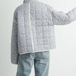 Load image into Gallery viewer, FLOAR QUILTED JACKET WITH LIGHTWEIGHT BOHO PRINT - BMJ7514: MAUVE / IVORY / M
