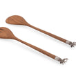 Load image into Gallery viewer, Elk Head Wood Salad Servers
