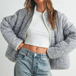 Load image into Gallery viewer, FLOAR QUILTED JACKET WITH LIGHTWEIGHT BOHO PRINT - BMJ7514: MAUVE / IVORY / M
