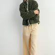 Load image into Gallery viewer, High Pile Fleece Puffer Jacket - BMJ7831: OLIVE / TAUPE / S
