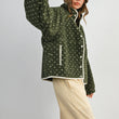 Load image into Gallery viewer, High Pile Fleece Puffer Jacket - BMJ7831: OLIVE / TAUPE / S
