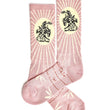 Load image into Gallery viewer, Fringe Bucking Dusty Pink Performance Socks
