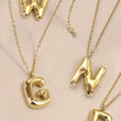 Load image into Gallery viewer, F 18K STAINLESS STEEL TARNISH FREE  INITIAL NECKLACE | 80N650: F
