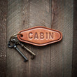 Load image into Gallery viewer, Cabin Leather Keychain Motel Style
