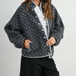 Load image into Gallery viewer, High Pile Fleece Puffer Jacket - BMJ7831: OLIVE / TAUPE / L
