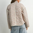 Load image into Gallery viewer, FLOAR QUILTED JACKET WITH LIGHTWEIGHT BOHO PRINT - BMJ7514: MAUVE / IVORY / M
