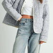 Load image into Gallery viewer, FLOAR QUILTED JACKET WITH LIGHTWEIGHT BOHO PRINT - BMJ7514: MAUVE / IVORY / M
