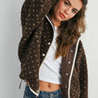 Load image into Gallery viewer, High Pile Fleece Puffer Jacket - BMJ7831: OLIVE / TAUPE / L
