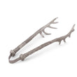 Load image into Gallery viewer, Pewter Antler Pattern Ice / Bread Tongs
