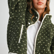 Load image into Gallery viewer, High Pile Fleece Puffer Jacket - BMJ7831: OLIVE / TAUPE / S
