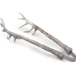 Load image into Gallery viewer, Pewter Antler Pattern Ice / Bread Tongs
